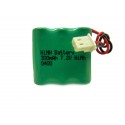 CHRONO Batterie Alarme Compatible VISONIC - 2/3AAA - 7.2V - 300mAh + Connecteur