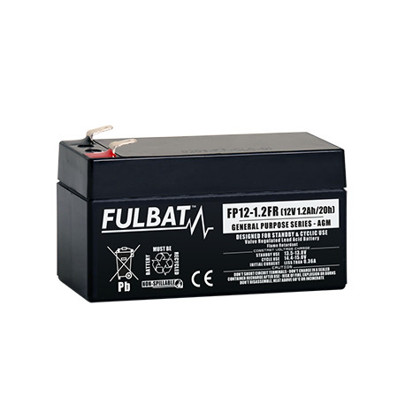Batterie Plomb Standard FP12-1.2 FR - 12V - 1.1Ah - UL94.FR – FULBAT