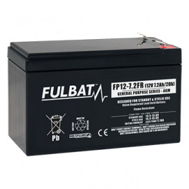 Batterie FULBAT FP12-7.2 FR - Plomb Standard - 12V - 7.2Ah - UL94.FR
