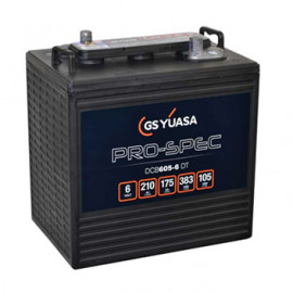 Batterie DCB605-6 - YUASA PRO-SEC - DEEP CYCLE - 6V - 210Ah