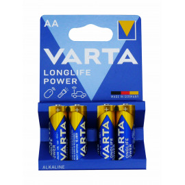 Blister de 4 piles VARTA LR6 - AA - High Energy/ Longlife - Alcaline - 1.5V