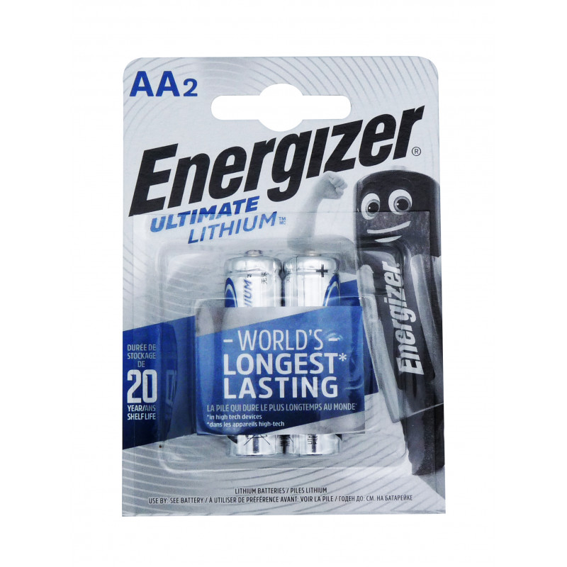 Blister 2 Piles L91 ENERGIZER - Format LR6 - AA Ultimate - Lithium