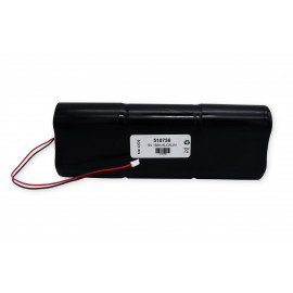 CHRONO Pile Batterie Alarme Compatible NOXALARM - 6LR20 Alcaline - 9V - 18Ah + Connecteur Blanc