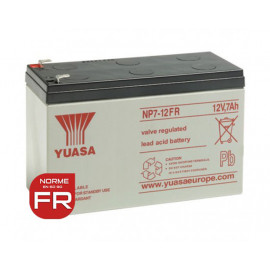 Batterie NP7-12 FR YUASA - AGM - S65 - 12V - 7.0Ah